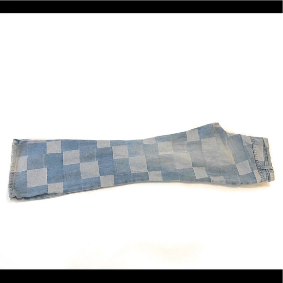 Vintage Forever 21 Low Rise Patchwork Denim Jeans Y2K - Picture 7 of 9